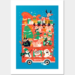 Xmas Bus Posters and Art